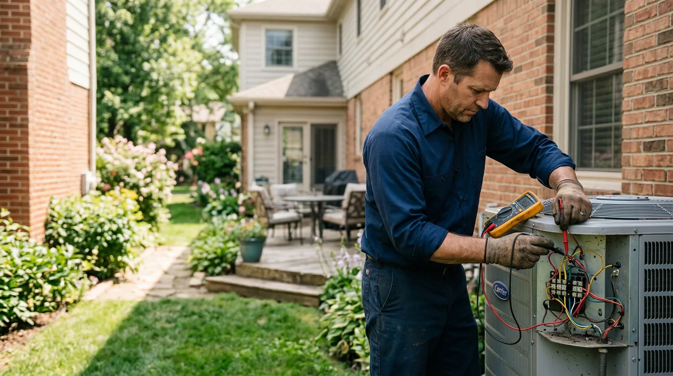 HVAC technician working near Oakhurst, NJ